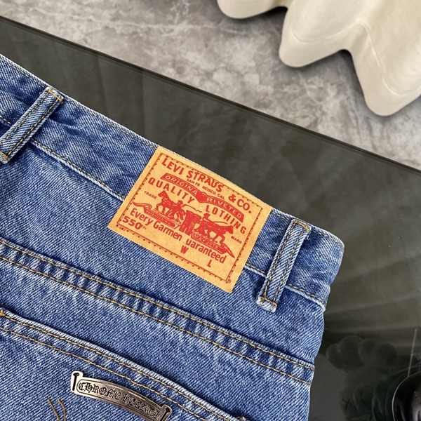 ブランドジーンズ角部分ディテール